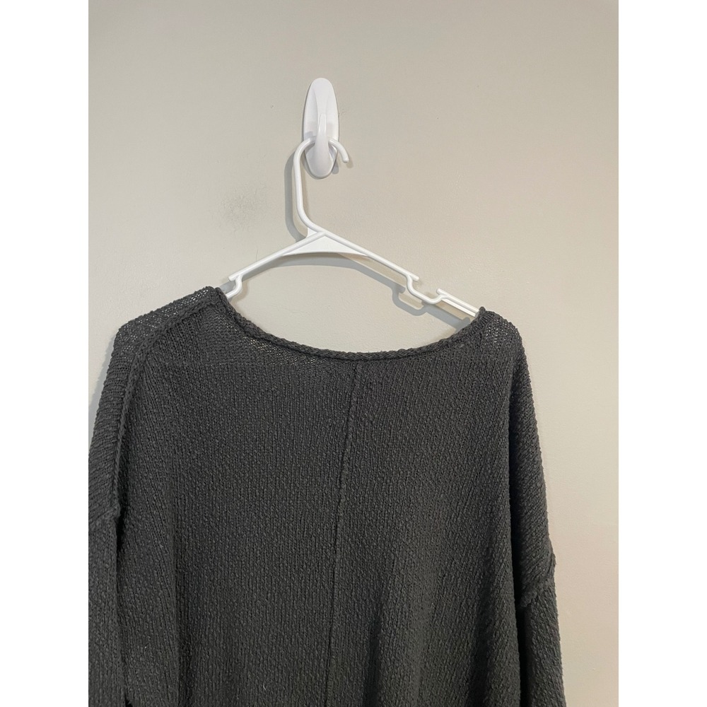 Aerie Oversized Voop Sweater in Gray Size Large Loungewear Casual Knit Cozy‎ - Picture 7 of 11